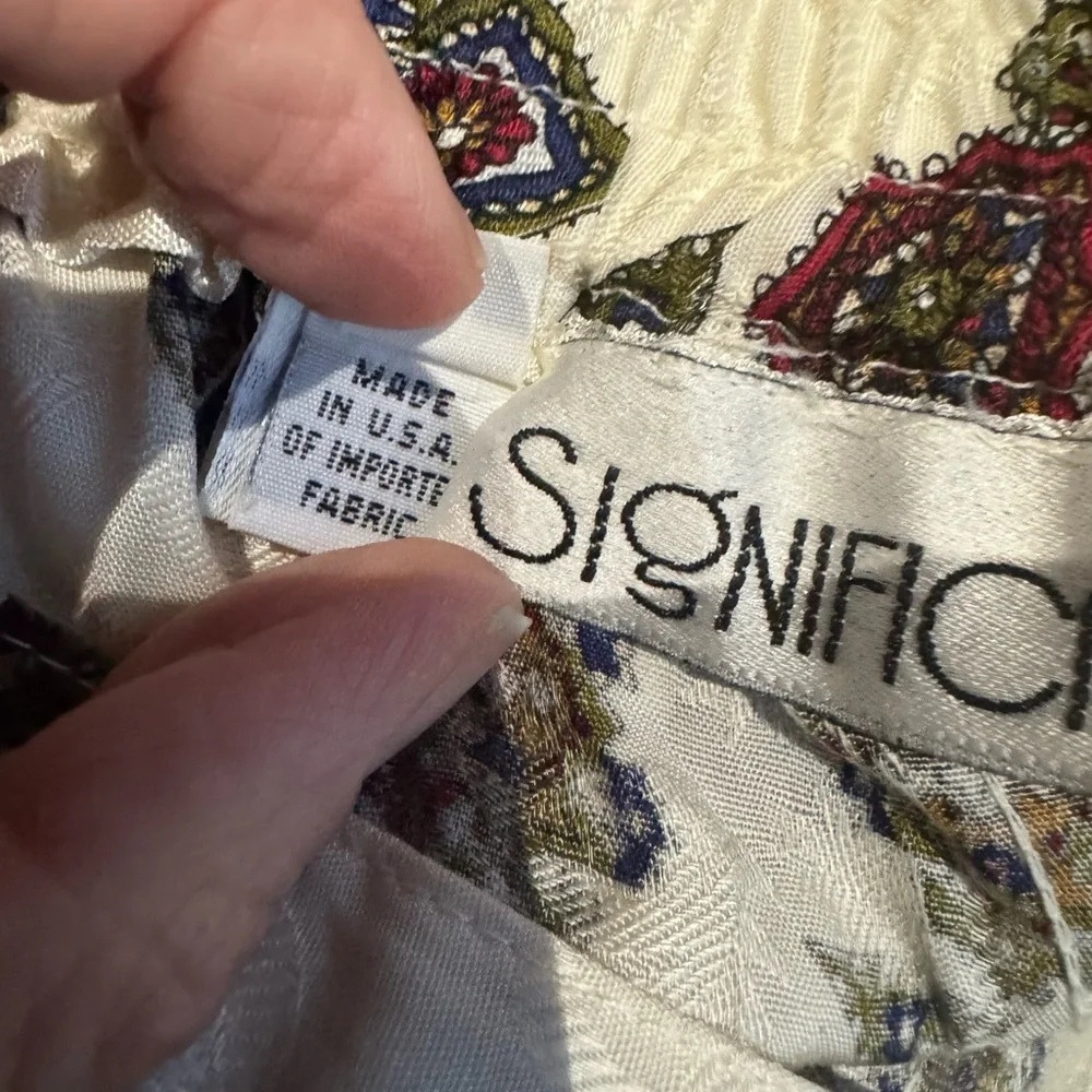 1980s Significance Bold Print‎ Pants - Picture 7 of 8